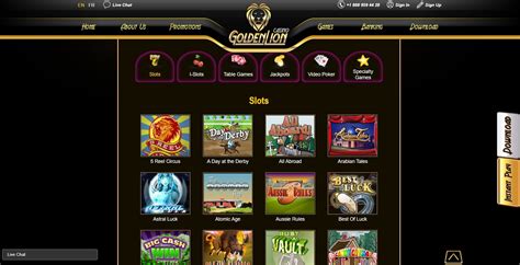 Enjoy Your Gambling at Golden Lion Online Casino