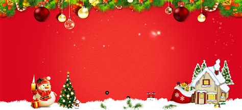 Red Christmas Banner Background, Red, Christmas, Santa Background Image for Free Download