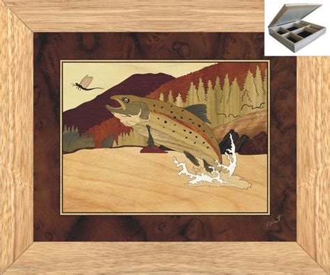 Trout jewelry box - Inlay Wood Art - Original works of Art - No two are ...