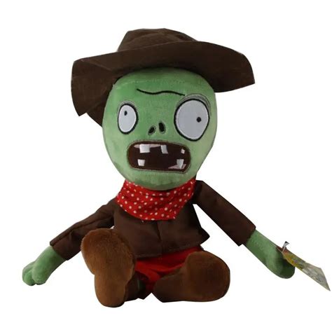 New Arrival PVZ Plants vs Zombies 2 Stuffed Plush Toys 30cm Cowboy Green Zombies Soft Toy Doll ...