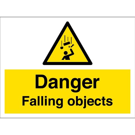 Falling Objects Warning Signs - from Key Signs UK