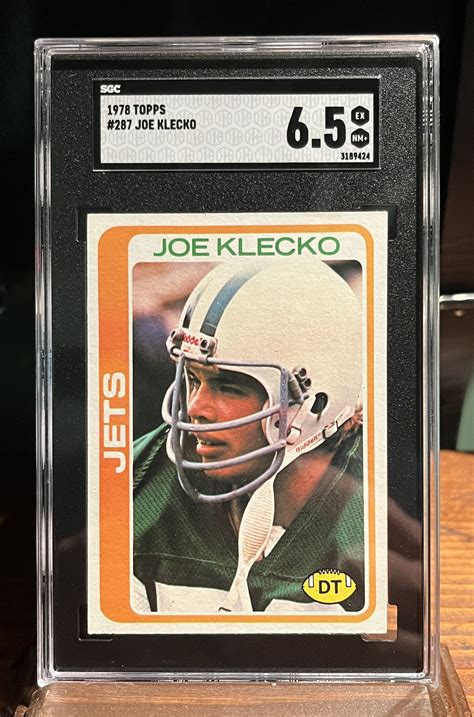 1978 Joe Klecko #287 ROOKIE CARD — Global Experience Trading