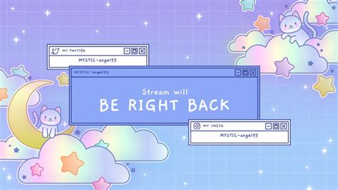 Placeit - Twitch Be-Right-Back Screen Generator Featuring Cute Graphics