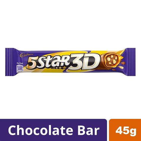 Cadbury 5 star 3 D chocolate (45g) | Listerr - An Indian Marketplace