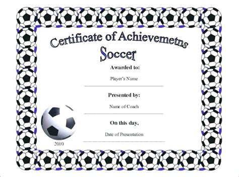 Soccer Award Certificate Template (2 | Free Printable Throughout Soccer Mvp Certificate Templa ...