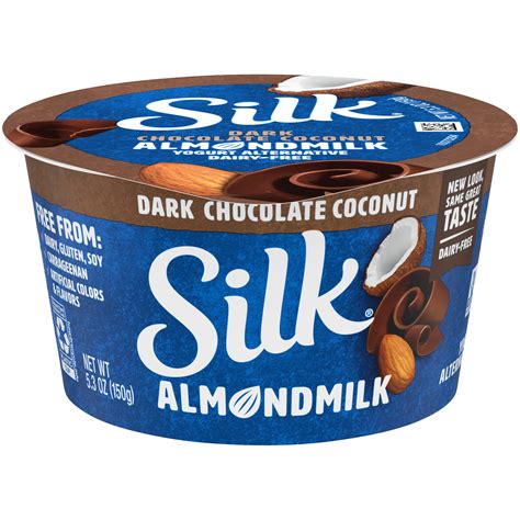 Silk Dark Chocolate Coconut Almond Milk Yogurt Alternative, 5.3 Oz ...