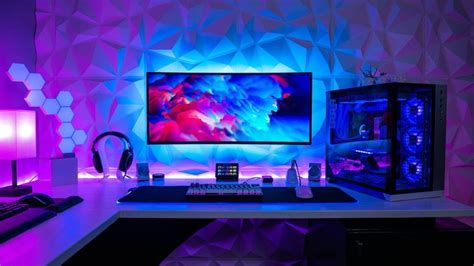 Does the 3D wall panels look better with the RGB lights on or off? Click through to browse more ...