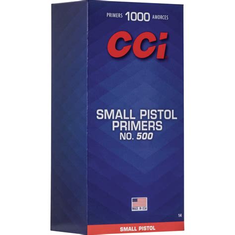 1000 Primers – CCI No. 500 Small Pistol Primers – Pacific Northwest ...