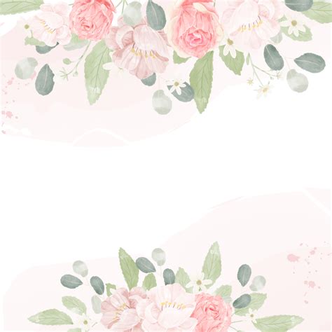 fundo de banner de arranjo de buquê de flores rosa pastel aquarela rosa 11461290 PNG