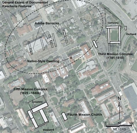 Mission-era landscape overlay on modern Santa Clara University campus (Map) · Santa Clara ...