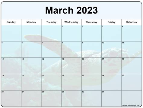 Free Cute March 2023 Calendar Printable Pdf And Png Image - Bank2home.com