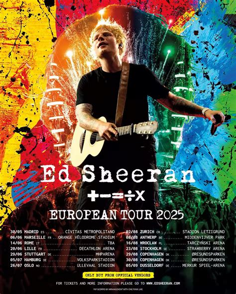 “Chuyến lưu diễn toán học” của Ed Sheeran sẽ khép lại vào năm 2025