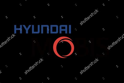 Hyundai Mobis Logo Black Background Editorial Stock Photo - Stock Image ...