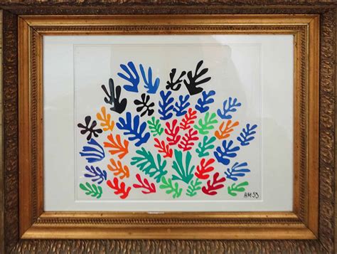 HENRI MATISSE 'La Gerbe', 1954, original lithograph from the 1954 edition after Matisse's Cut ...