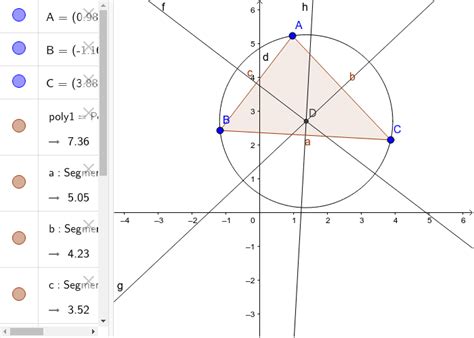 circumscribed circle – GeoGebra