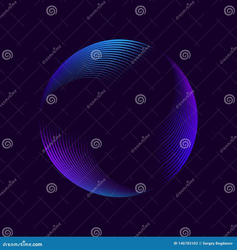 Abstract neon circle stock vector. Illustration of flare - 140783103