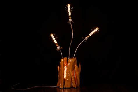 Seneca Studio - Nature Inspired Floor Lamp with Tree Base & Bulb Stems