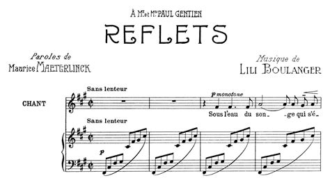 Lili Boulanger - Reflets (1911) - YouTube