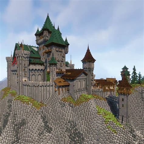 Minecraft Castle Walls, Minecraft Medieval Castle, Minecraft Palace ...