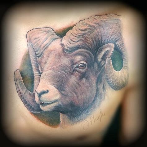 Big horn sheep / ram tattoo by Haylo: TattooNOW