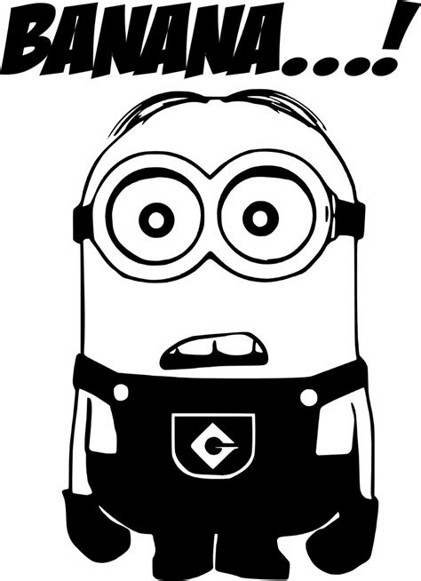 Minions Drawing Banana at GetDrawings | Free download