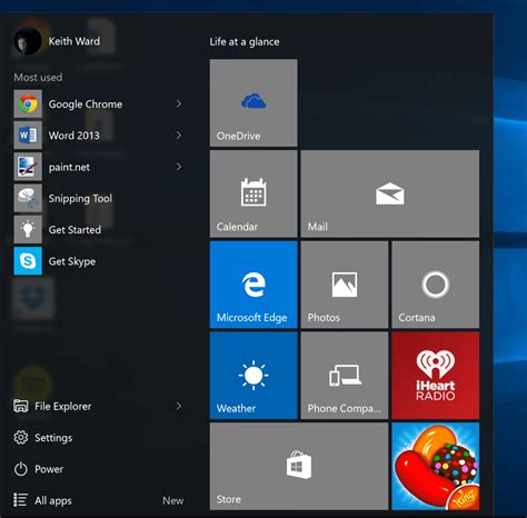 A Tour of the Windows 10 Start Menu