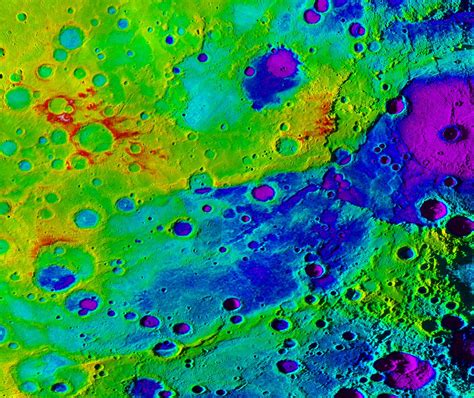 Color Topographic Map of Mercu [IMAGE] | EurekAlert! Science News Releases