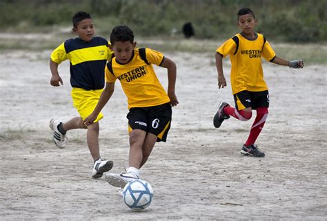 Mexican Kids Playing Soccer