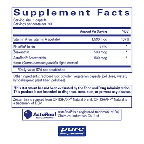 Pure Encapsulations, Vitamin A + Carotenoids, 90 caps – Herbs Direct