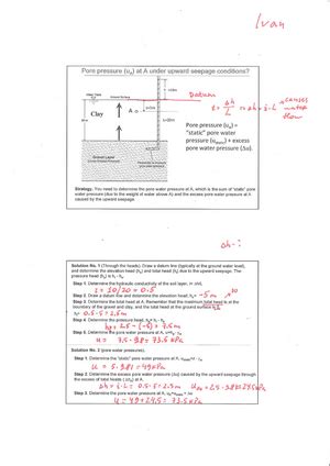 2102ENG Soil Mechanics - Formulas part - Useful formulas and charts Parameter Equation Typical ...