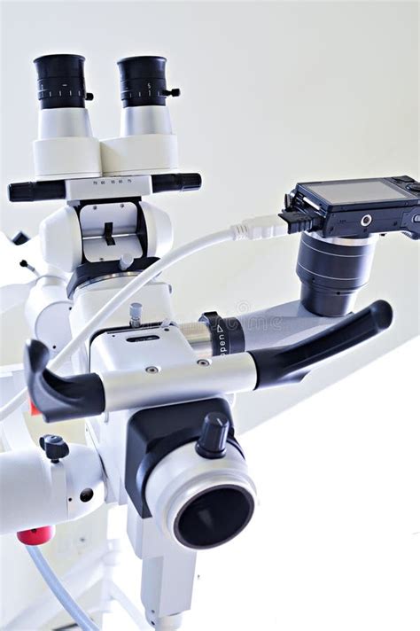 Professional Dental Endodontic Binocular Microscope. Stock Image - Image of checking, surgeon ...