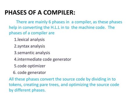 compiler and their types