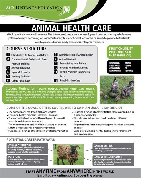 Animal Health Care | Discount Course