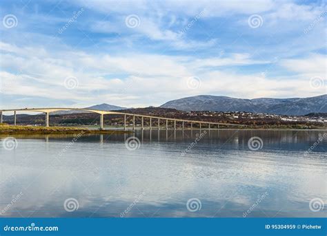 View of Bridge in Tromso City, Norway Stock Image - Image of landscape, europe: 95304959