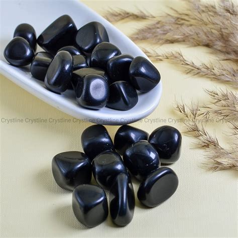 Best Black Obsidian Tumbled Stones - Crystline - Buy Certified and Natural Gemstones Online