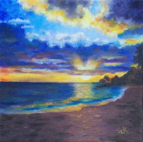 Hawaiian Art Kailua Beach Sunrise Oahu by SueKillingsworthArt