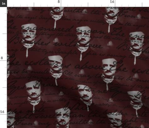 Edgar Allan Poe ~ Israfel ~ Poem on Fabric | Spoonflower