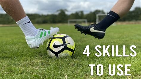 4 SKILLS TO USE AS A STRIKER IN SOCCER - YouTube