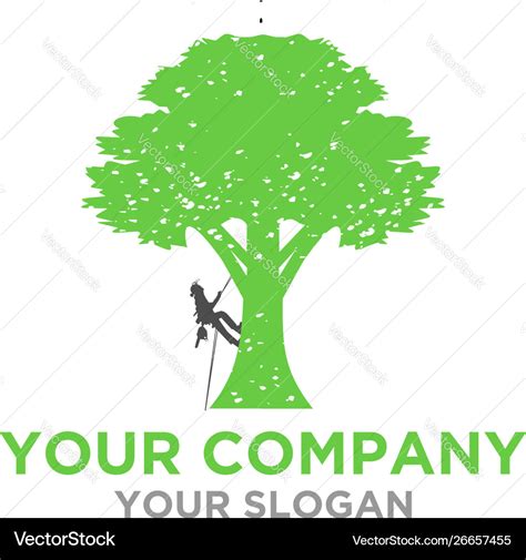 Arborist tree service logo design Royalty Free Vector Image