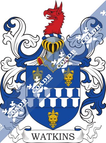 Watkins Family Crest, Coat of Arms and Name History