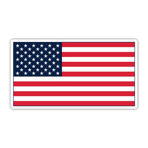 American Flag Vinyl Sticker - Latah Print Shop