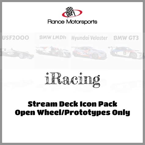 Iracing Sim Racing Stream Deck Icons All Open - Etsy