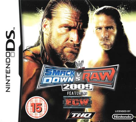 WWE Smackdown vs. Raw 2009 (2008) Nintendo DS box cover art - MobyGames