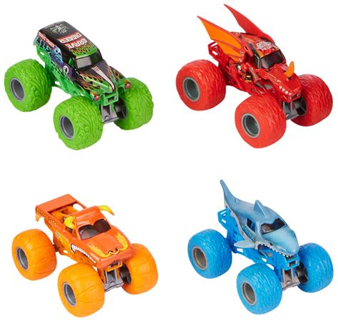 Buy Monster Jam, Tough Treads Set, Official El Toro Loco, Megalodon, Grave Digger, and Bakugan ...