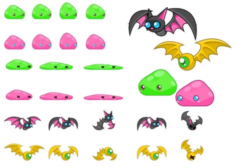 Premium Vector | Monster game sprites