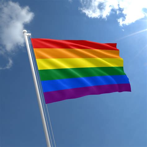 PrideOutlet > Flags > Gay Pride - 3' x 5' Foot Rainbow Economy Polyester Printed Flag