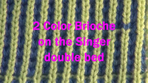 Two Color Brioche 2 | Machine knitting, Knitting stitches, Brioche stitch