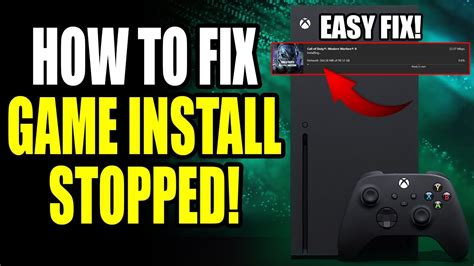 How to Fix Xbox Series X/S installation stopped for Digital or Disc Installs (Easy Method) - YouTube