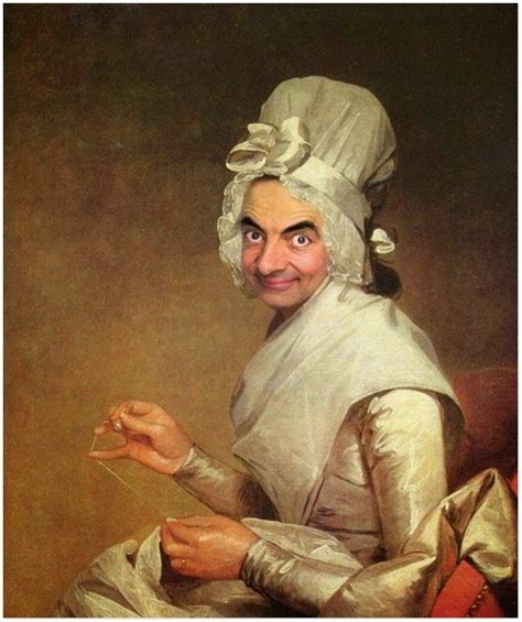 Lucu! Teknik Photoshop Wajah Mr Bean Dalam Lukisan Terkenal dan Termahal. - Gaban Comel