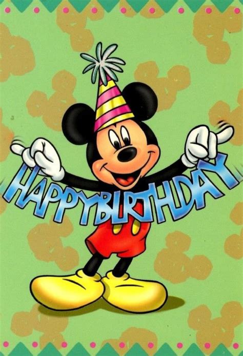 Pin by Mighty Mark on Mickey and Friends | Happy birthday disney, Happy ...